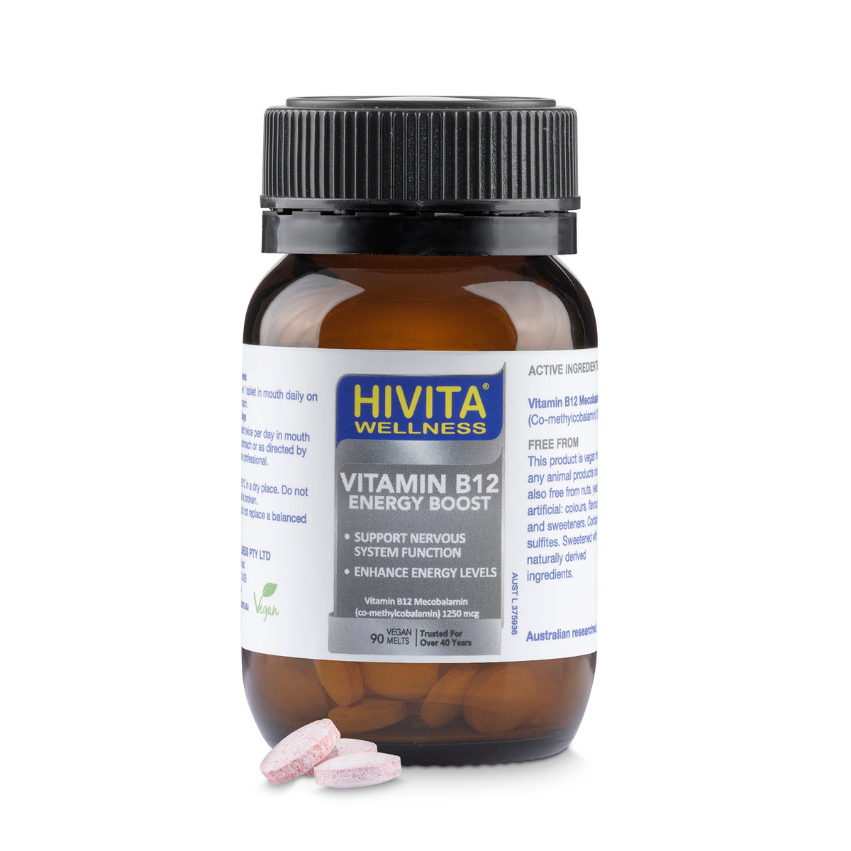 HIVITA Wellness Vitamin B12 Energy Boost 90 capsules