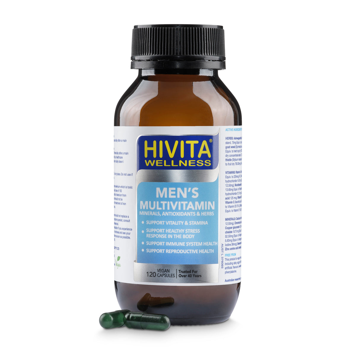HIVITA Wellness Men&#39;s Multivitamins 120 capsules